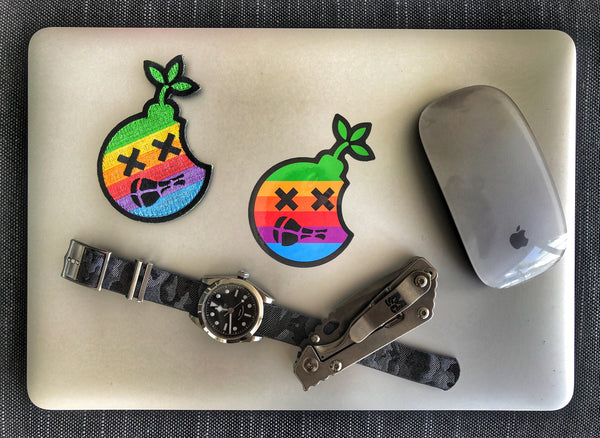 Dangerous Goods AppleBomb Sticker