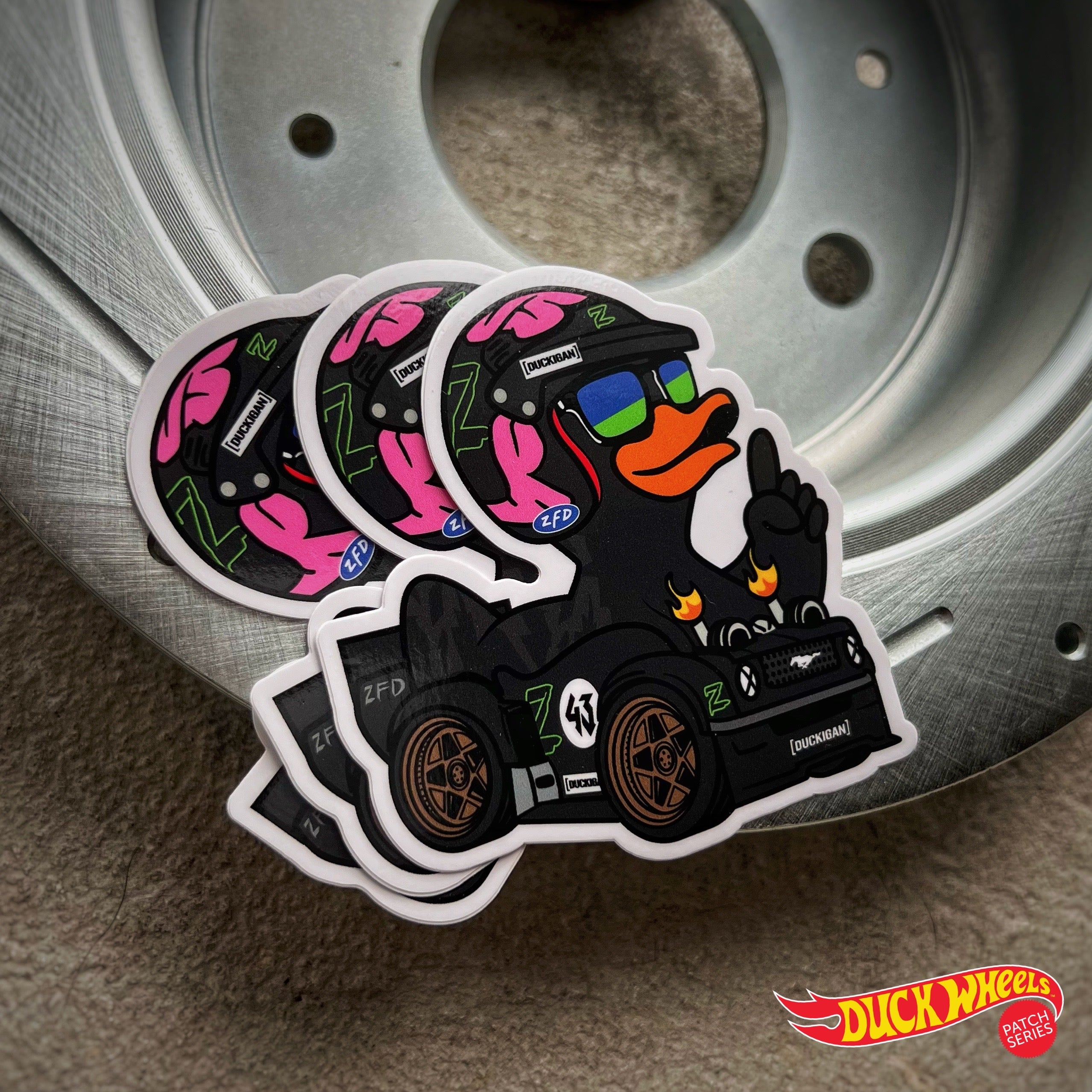 Zero Fucks Duck® Duck Wheels Series - HooniDuck Tribute Sticker