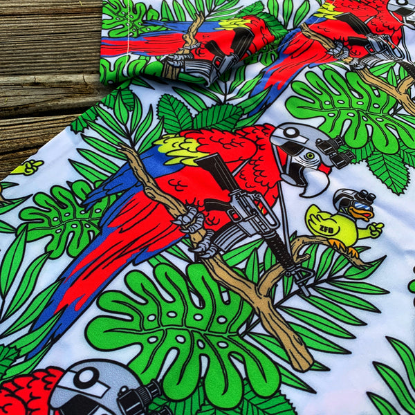 Zero Fucks Duck® X Steve Nazar Snipers Nest Tactical Duck Hawaiian Shirt