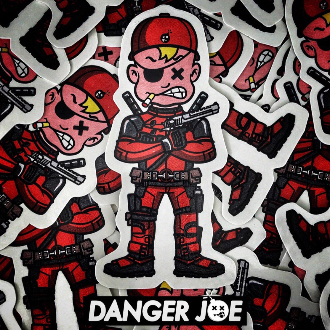 Danger Joe™ Dangerpool Action Figure Sticker
