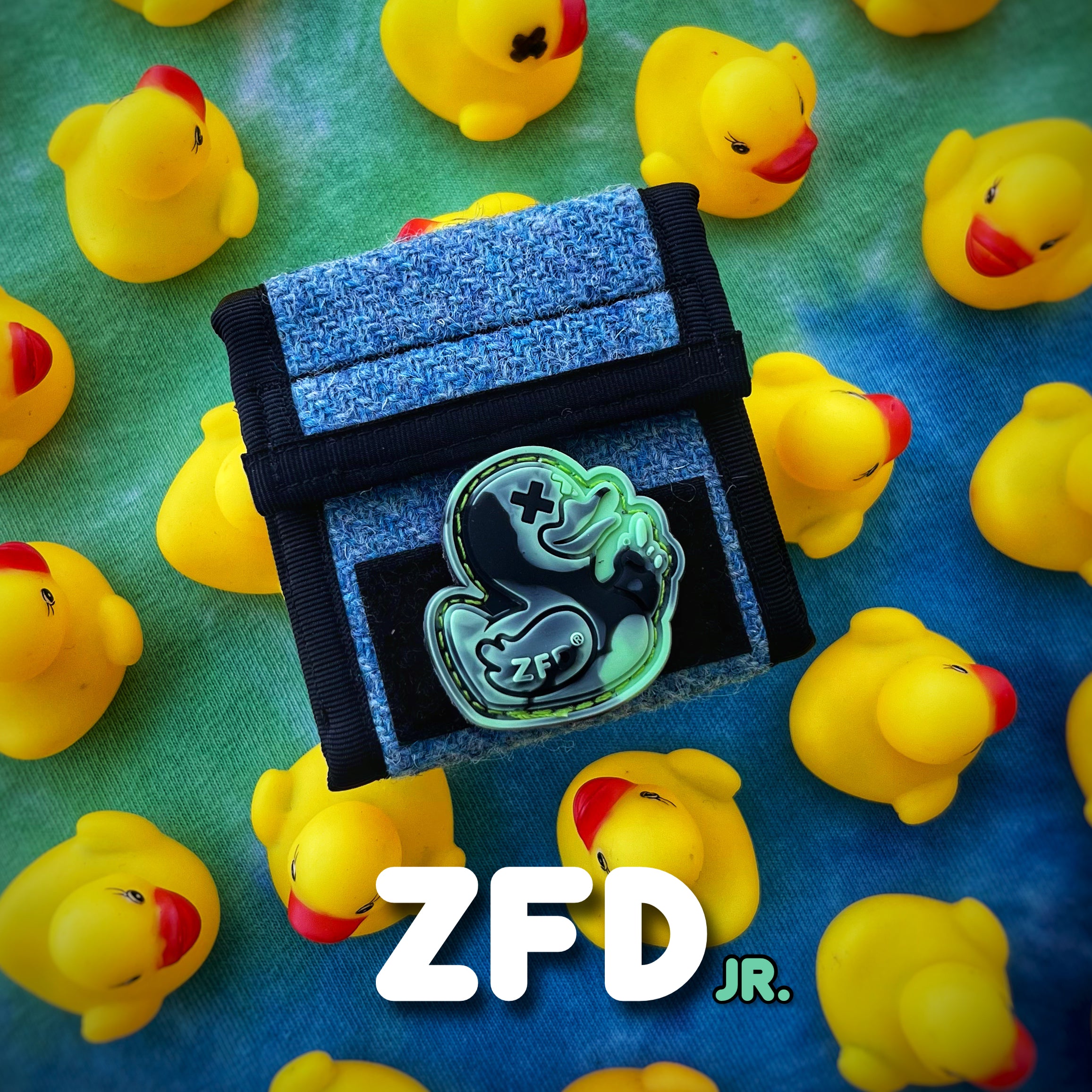 VAULT - Zero Fucks Duck® ZFD Jr ‘The Grateful Ducks’ Tie Dye Ranger Eye Patch