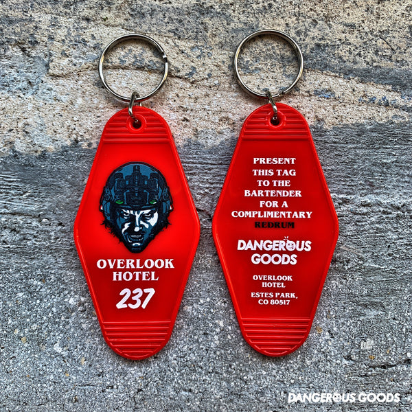Dangerous Goods® Overlook Hotel Redrum Room 237 Keychain