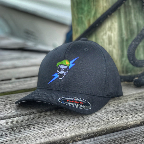 Zero Fucks Duck® 'Recon Equipment Division' Fitted Hat - BLACK OPS