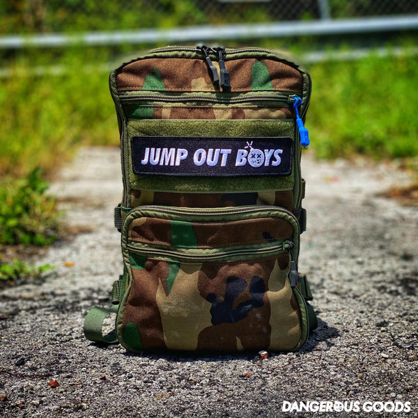 Dangerous Goods® JUMP OUT BOYS 7” Morale Patch - Black