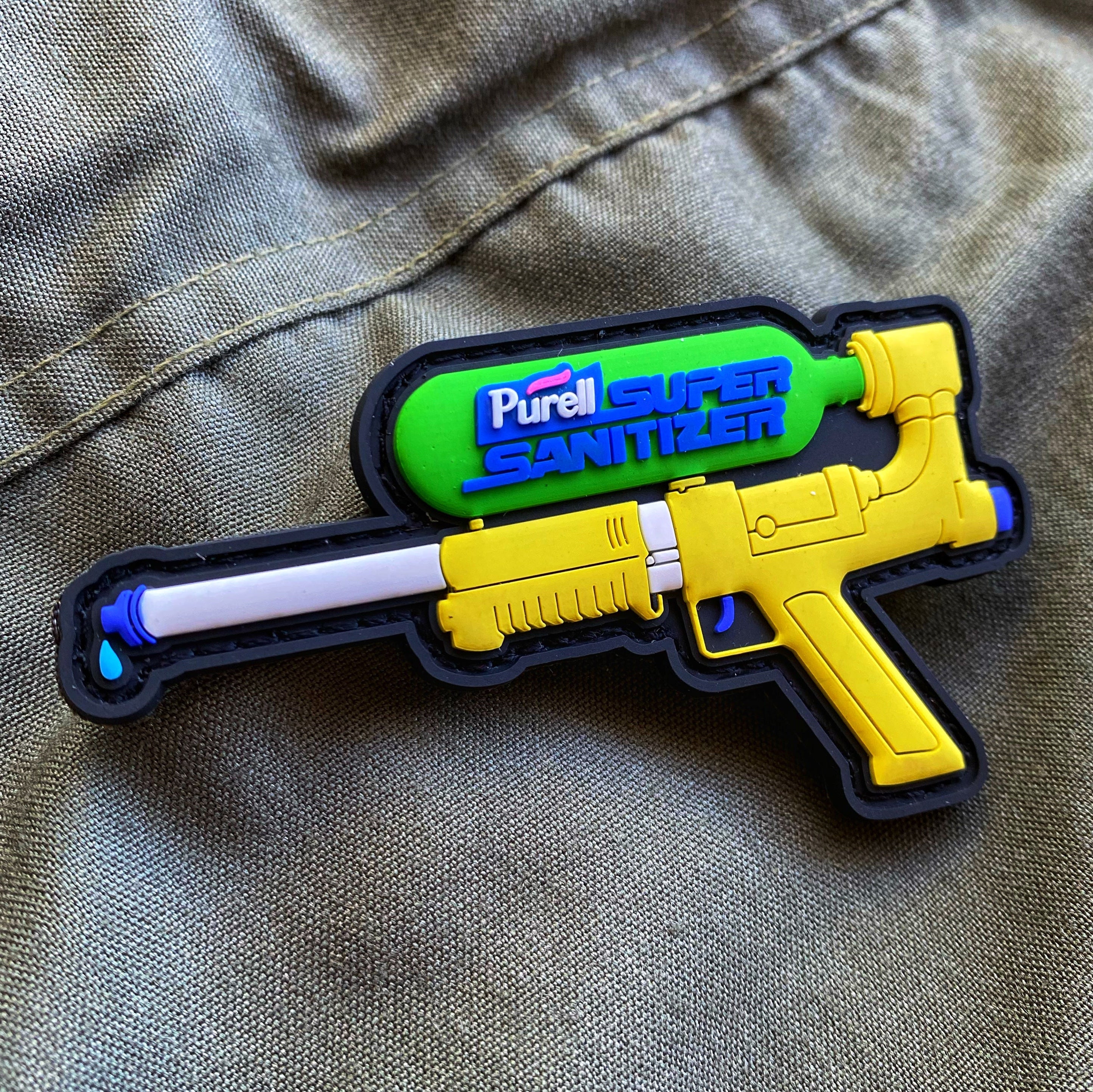 Dangerous Goods® Super Sanitizer PVC Water Gun Morale Patch