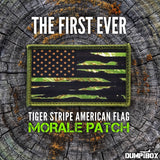Tiger Stripe Camo Subdued American Flag Morale Patch