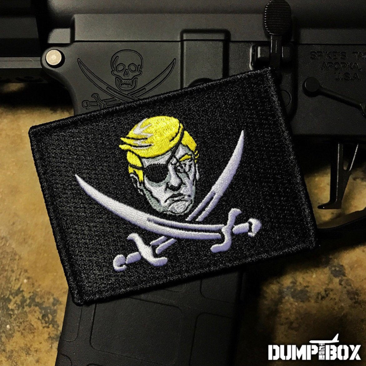 Donald Trump Calico Trump Black Pirate Flag Morale Patch