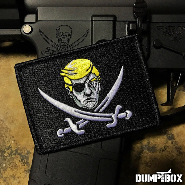 Donald Trump Calico Trump Black Pirate Flag Morale Patch