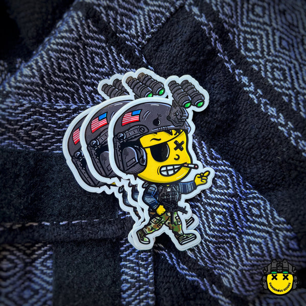 Dangerous Goods® Little Goons Action Figure Sticker - Drug Rug “Bodhi”