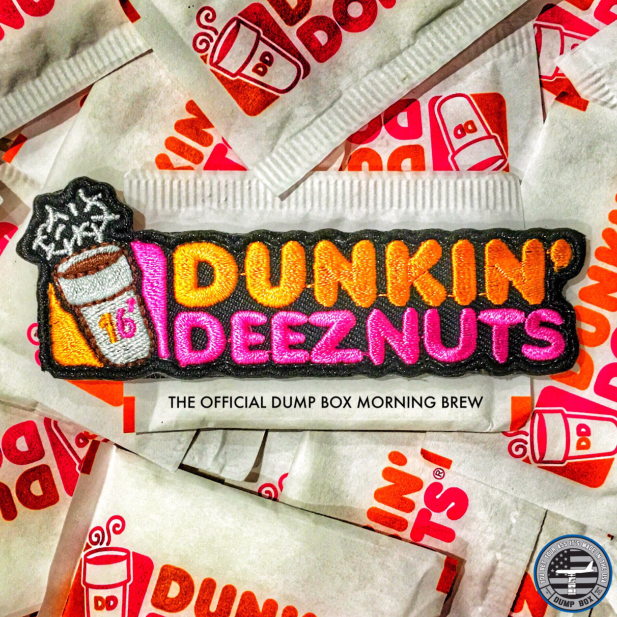 Dunkin Deeznuts Coffee Morale Patch