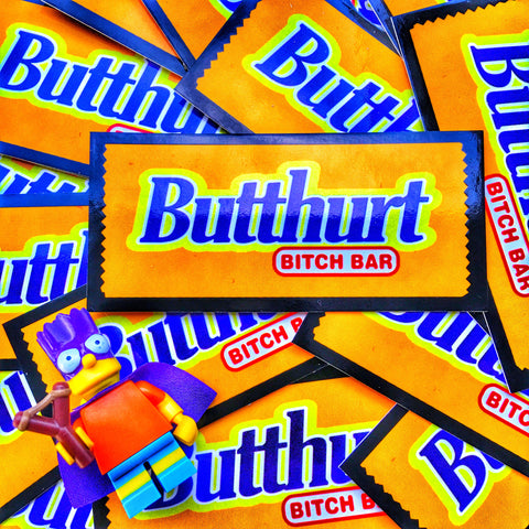Butthurt Bitch Bar Sticker
