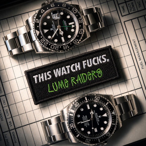 Lume Raiders™ “This Watch F*cks” Patch - V1 Black