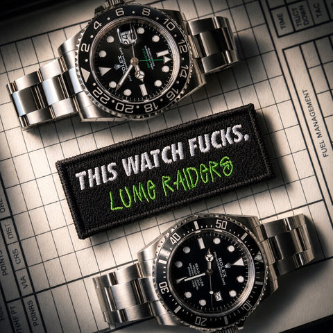 Lume Raiders™ “This Watch F*cks” Patch - V1 Black