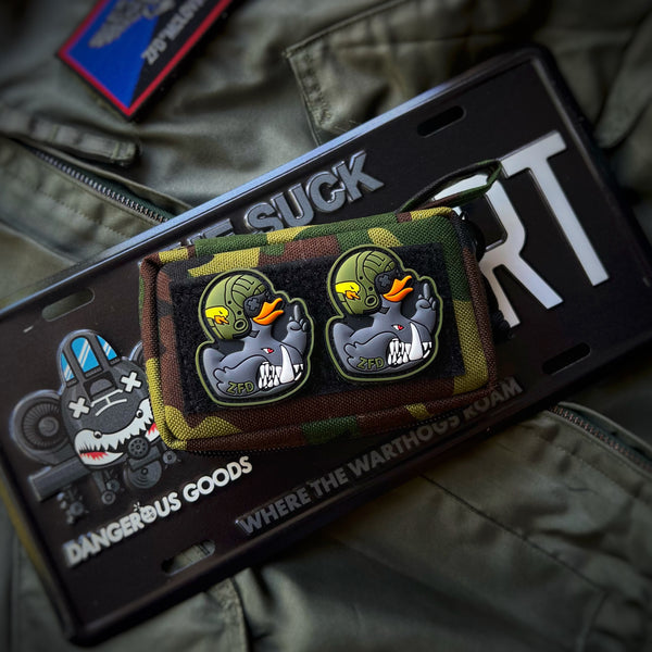 Zero Fucks Duck®️ Classified A10 Warthog Ranger Eye Patch - OD Green