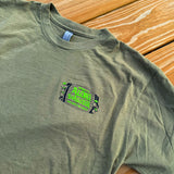 Welcome To Aloha Snackbar Olive T-Shirt