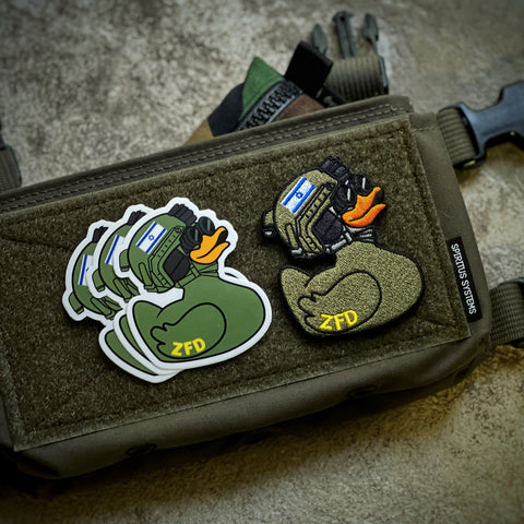 ZFD x IDF Olive Green Duck Patch