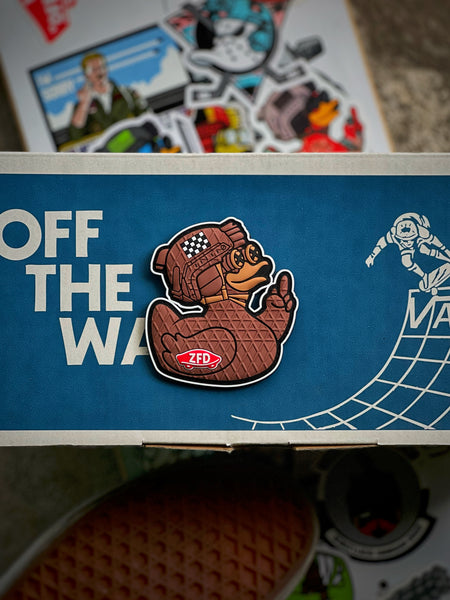 Zero Fucks Duck® Off-The-Pond Waffle Sole Duck PVC Patch - V2 Vulcan Brown