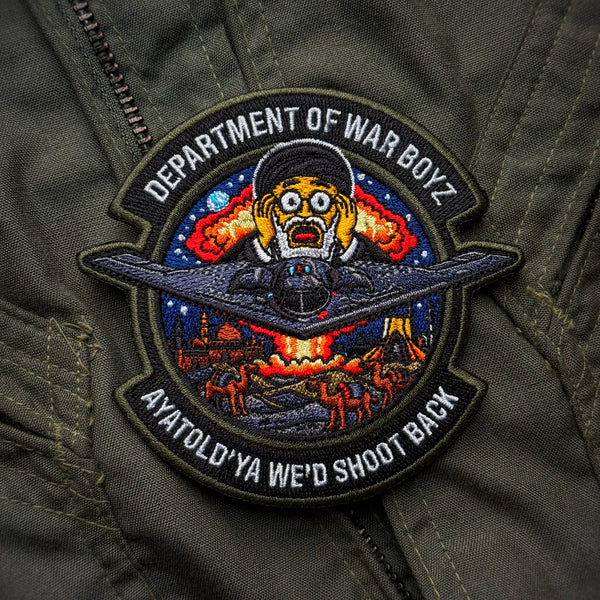 Dept of War Boyz: Operation Epic Fury “Ayatold’Ya We’d Shoot Back” Squadron Patch