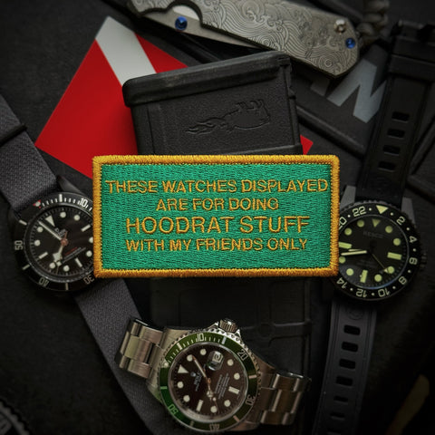 Lume Raiders™ For Doing Hoodrat Stuff With My Friends Only Sign Patch