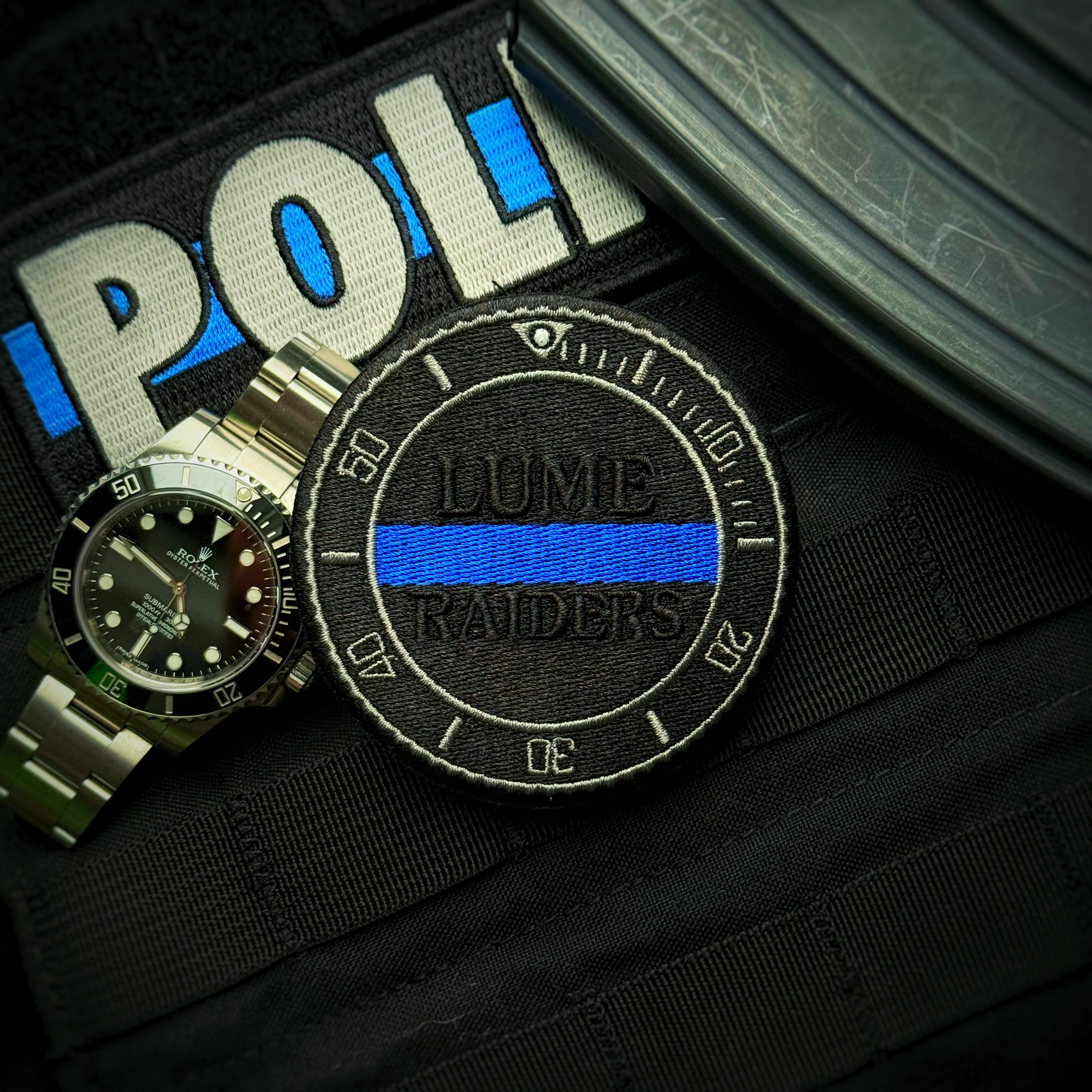 Lume Raiders™ Thin Blue Line Patrol Watch Patch