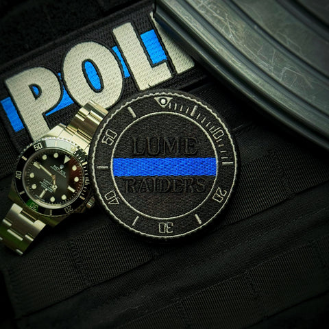 Lume Raiders™ Thin Blue Line Patrol Watch Patch