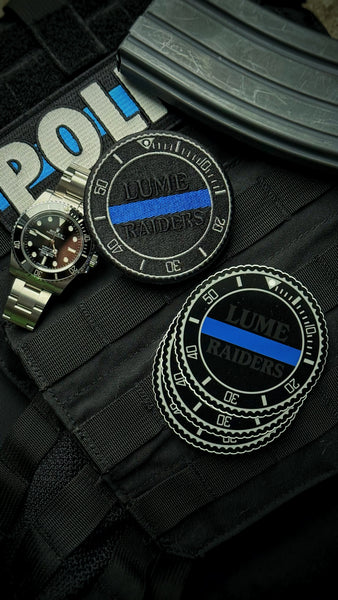 Lume Raiders™ Thin Blue Line Patrol Watch Patch