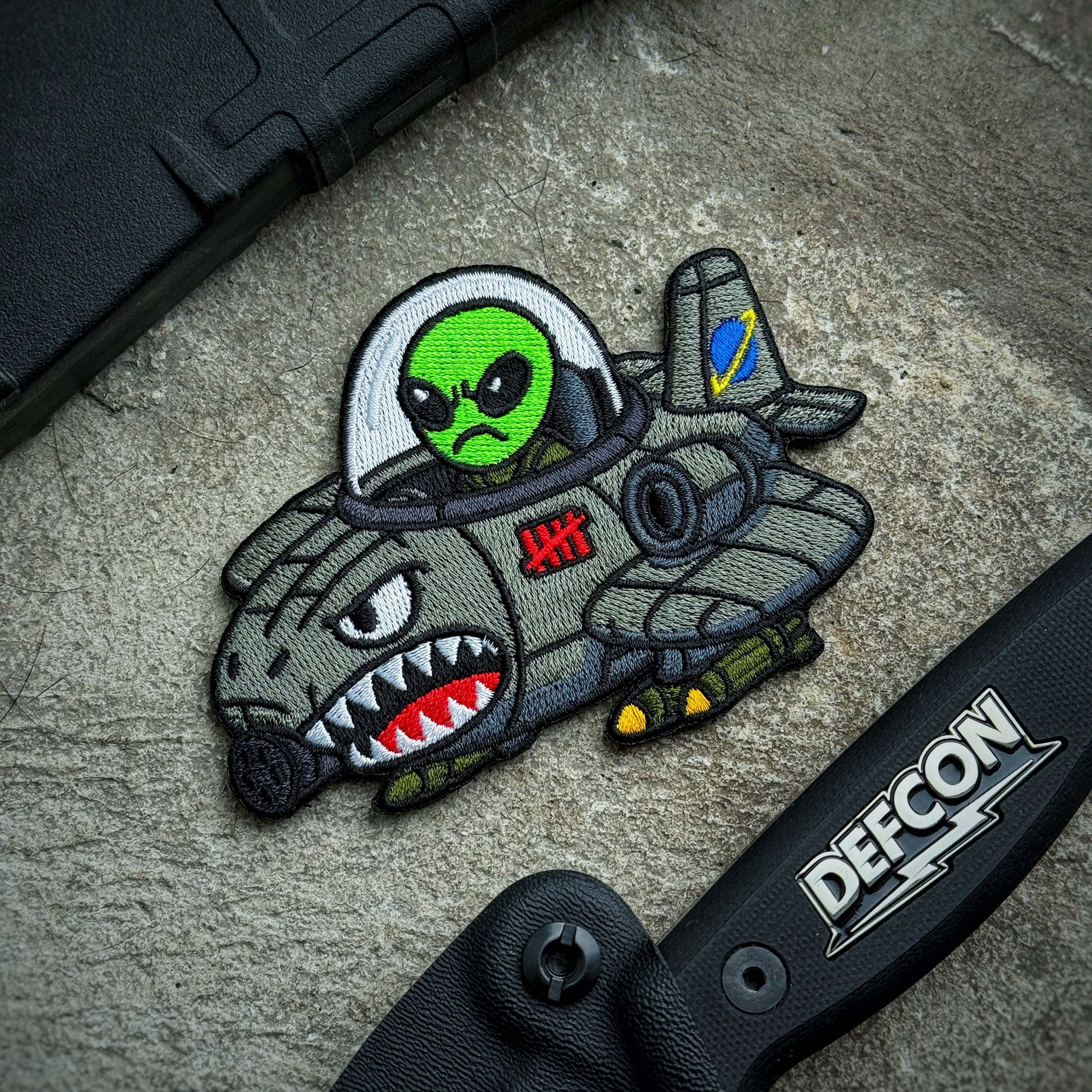 Dept of War Boyz™ “Alien Encounter-Strike” A-10 Warthog UFO Squadron Patch
