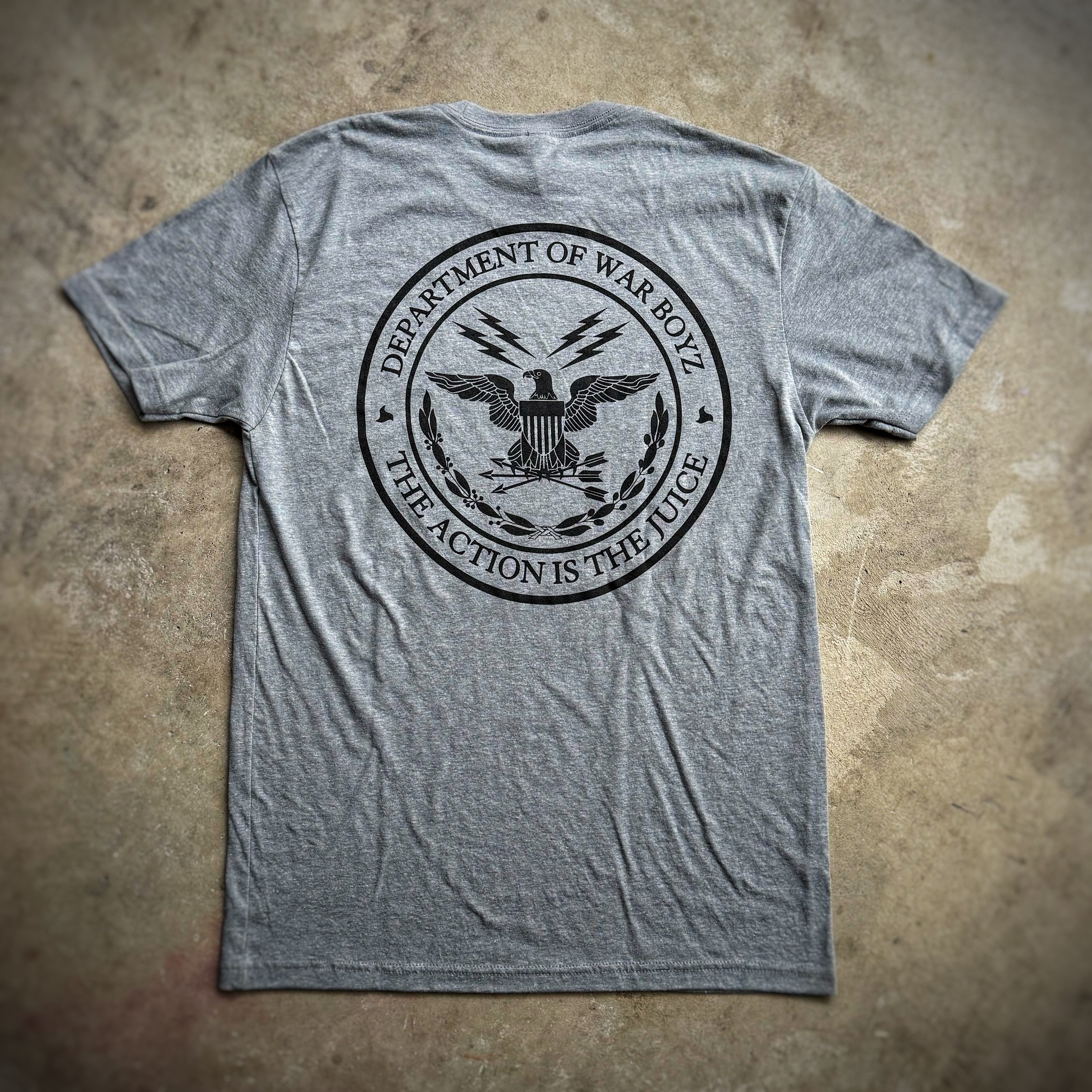Department of War Boyz™ Unit T-Shirt - PT Gray & Black
