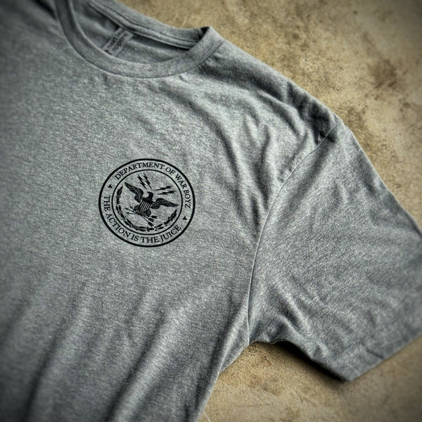 Department of War Boyz™ Unit T-Shirt - PT Gray & Black