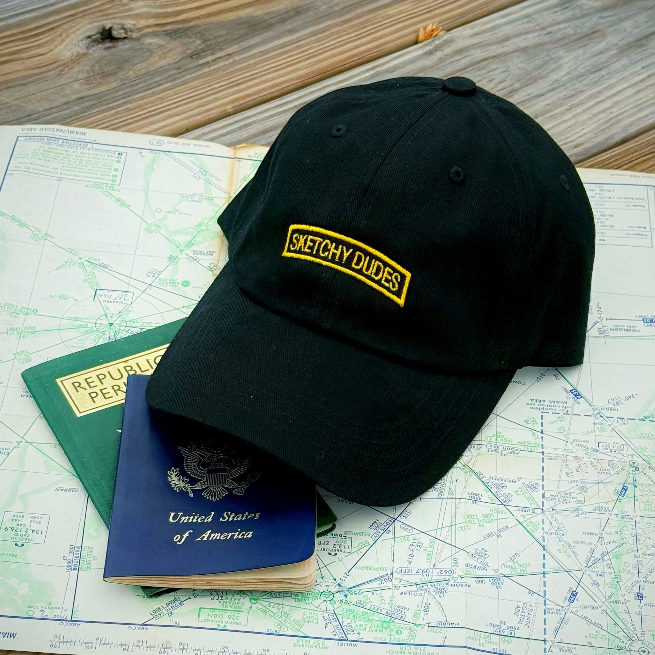 Lume Raiders™ Sketchy Dudes Tab Dad Hat - Black