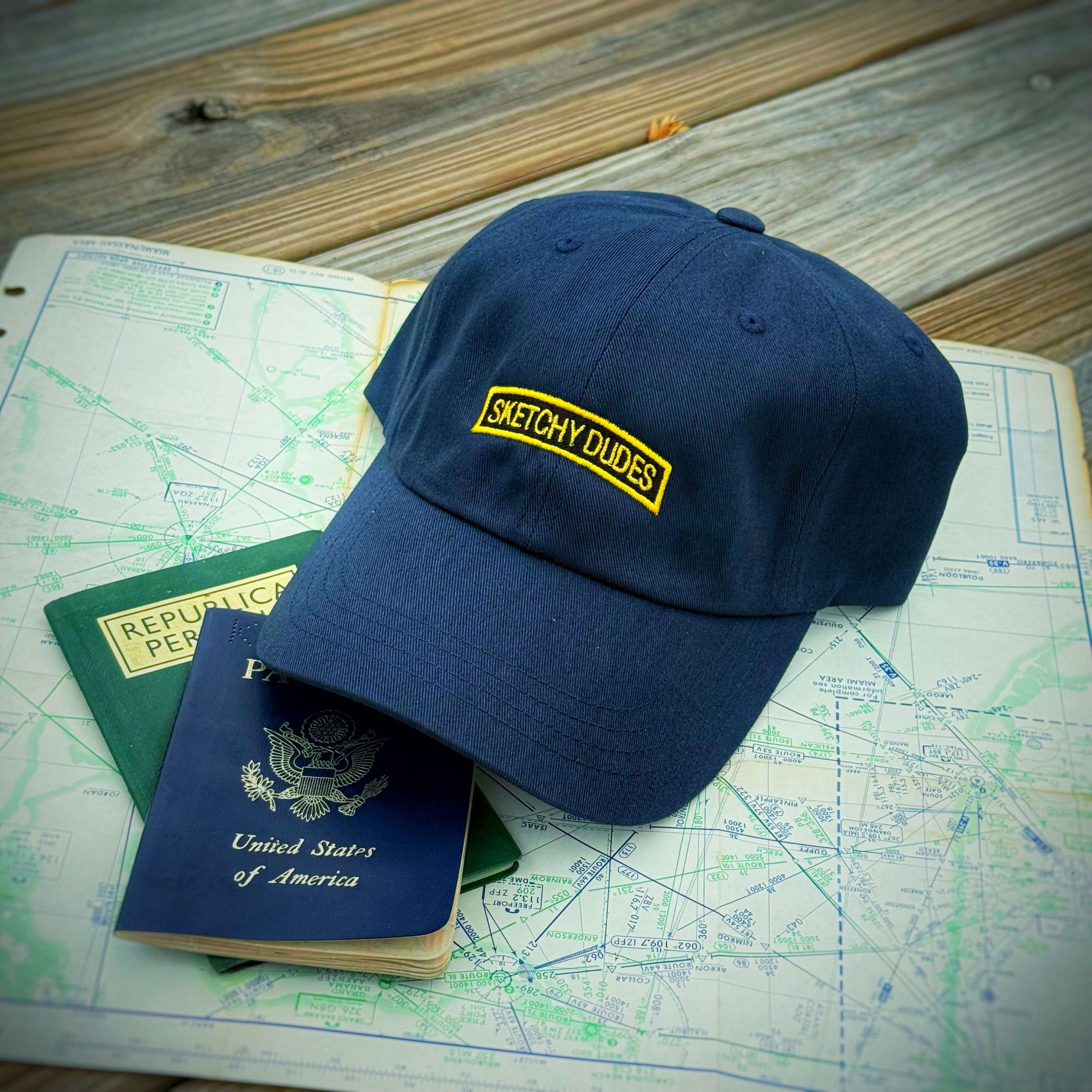 Lume Raiders™ Sketchy Dudes Tab Dad Hat - Navy