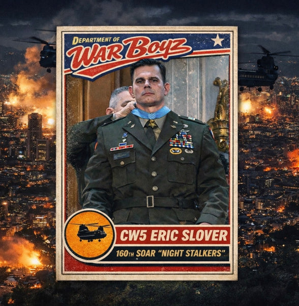 Dept of War Boyz CW5 Eric Slover 160th SOAR Reflective Card Patch