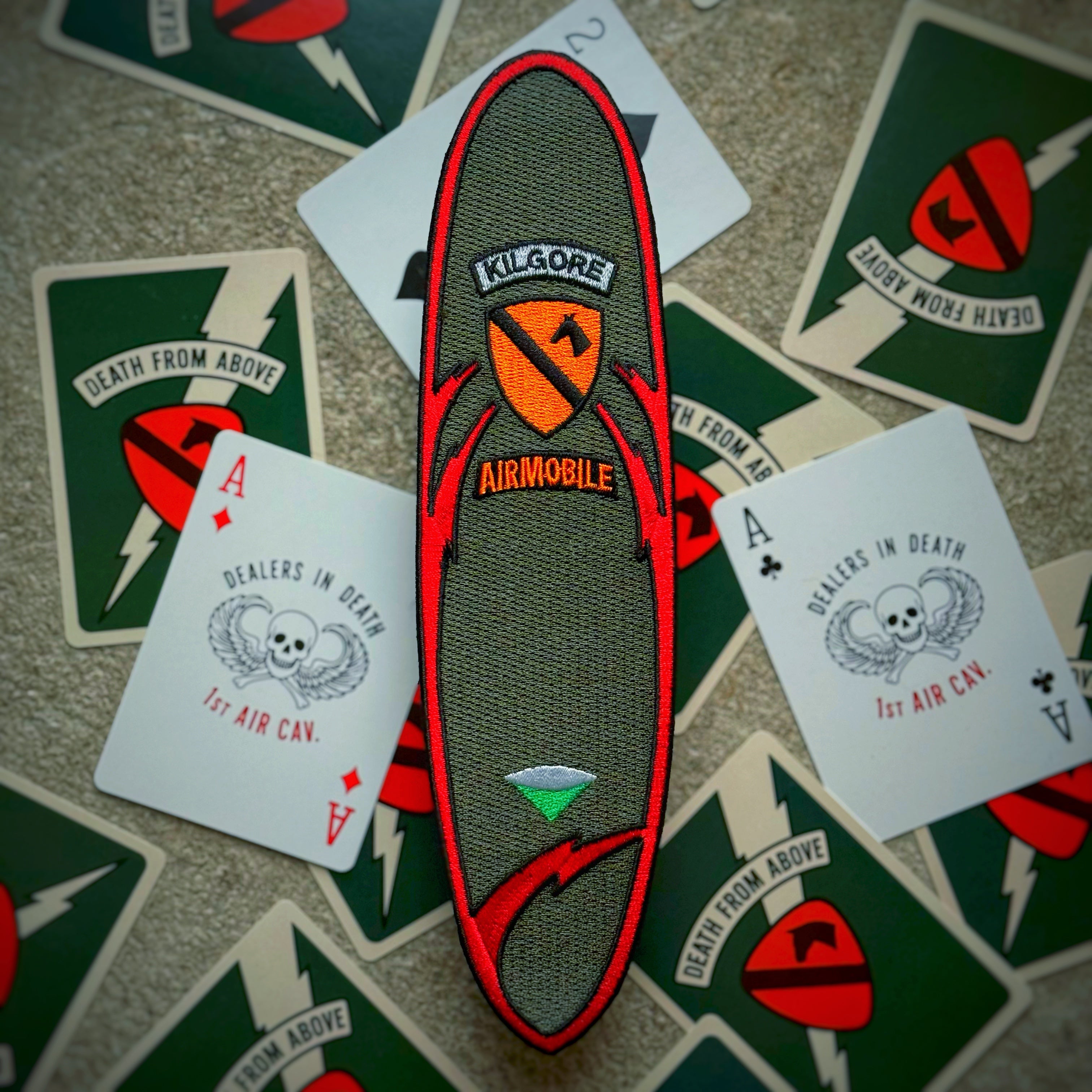 The 8.6” Charlie Don't Surf Kilgore Surfboard Patch