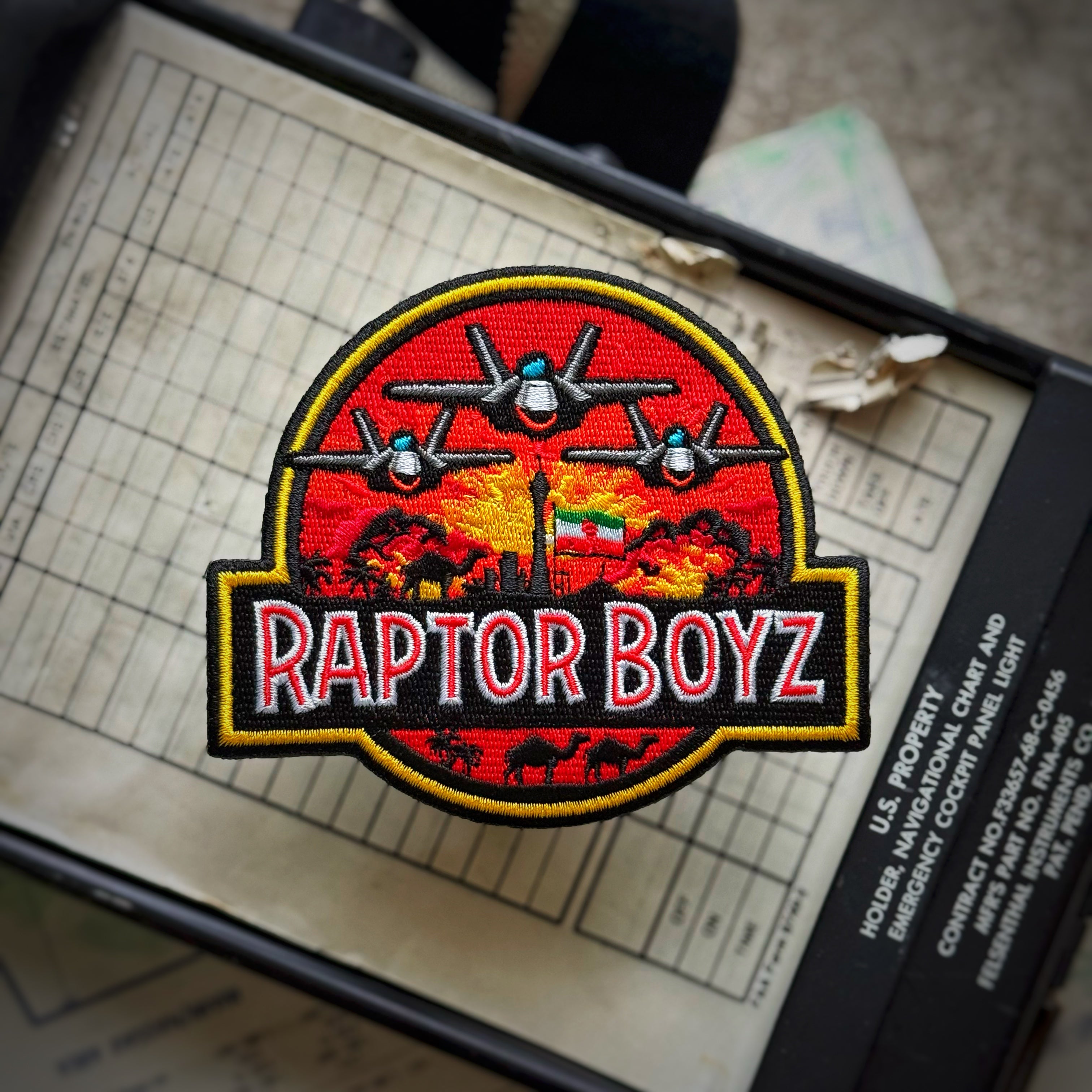 Dept of War Boyz™ F-22 “RAPTOR BOYZ” Operation Epic Fury Squadron Patch