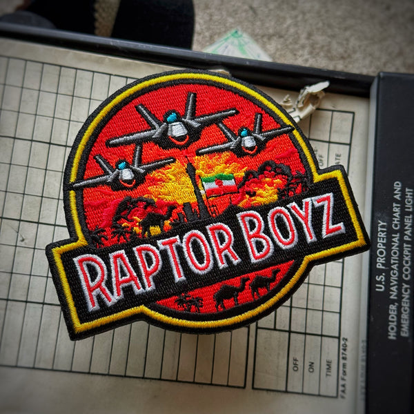 Dept of War Boyz™ F-22 “RAPTOR BOYZ” Operation Epic Fury Squadron Patch