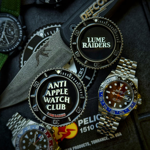 Lume Raiders™ Anti Apple Watch Lumed Club Challenge Coin