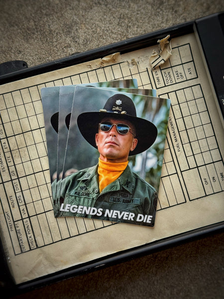 Dept of War Boyz™ “LEGENDS NEVER DIE” Kilgore Sticker