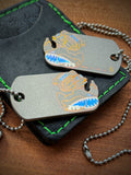 ZFD® Classified Flying Tigers Titanium Dog Tag / Zipper Pull