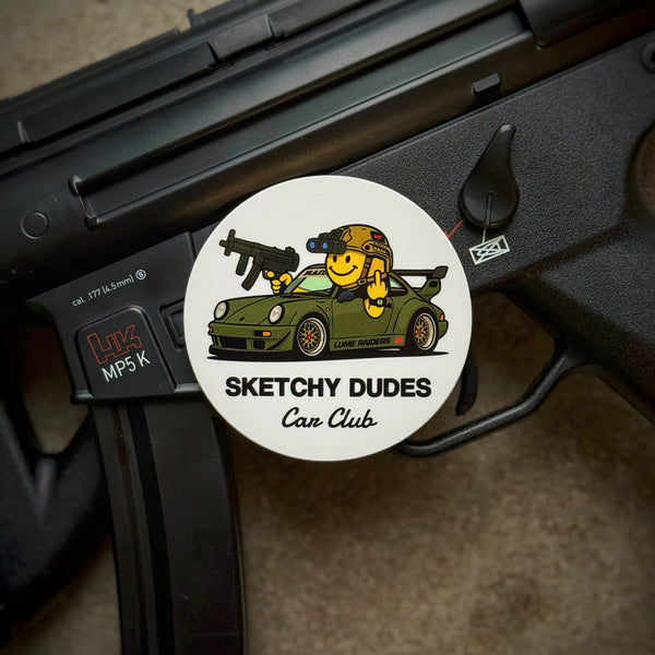 Lume Raiders™ Sketchy Dudes Car Club Sticker