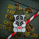 Dangerous Goods PEWBUCKS “DoubleShot” Target Bear Cup Patch