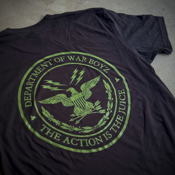 Department of War Boyz™ Unit T-Shirt - Black & OD Green