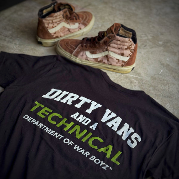 Dept of War Boyz™ Dirty Vans and a TECHNICAL T-Shirt
