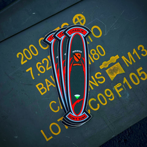 Charlie Don’t Surf Surfboard Sticker