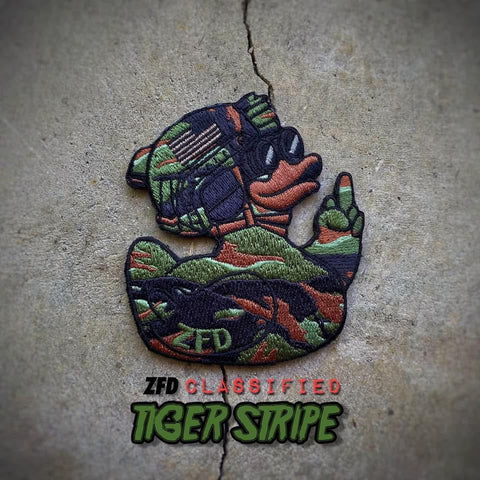 VAULT - Zero Fucks Duck Classified 1.5 Morale Patch - Tiger Stripe