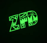 ZFD Flying Tigers Classified Laser Cut Glow Patch - V1 Black