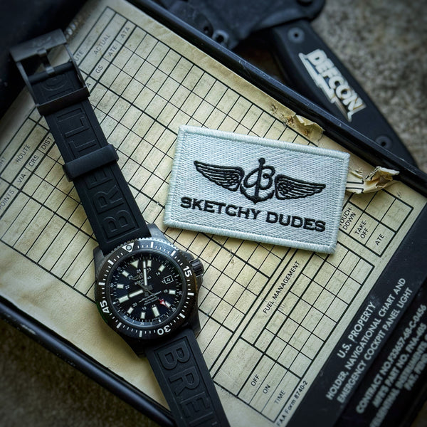 Sketchy Dudes Flagship Patch - V4 Lume White/Black