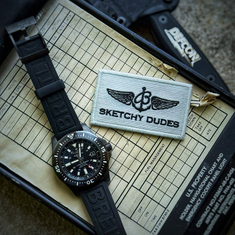 Sketchy Dudes Flagship Patch - V4 Lume White/Black