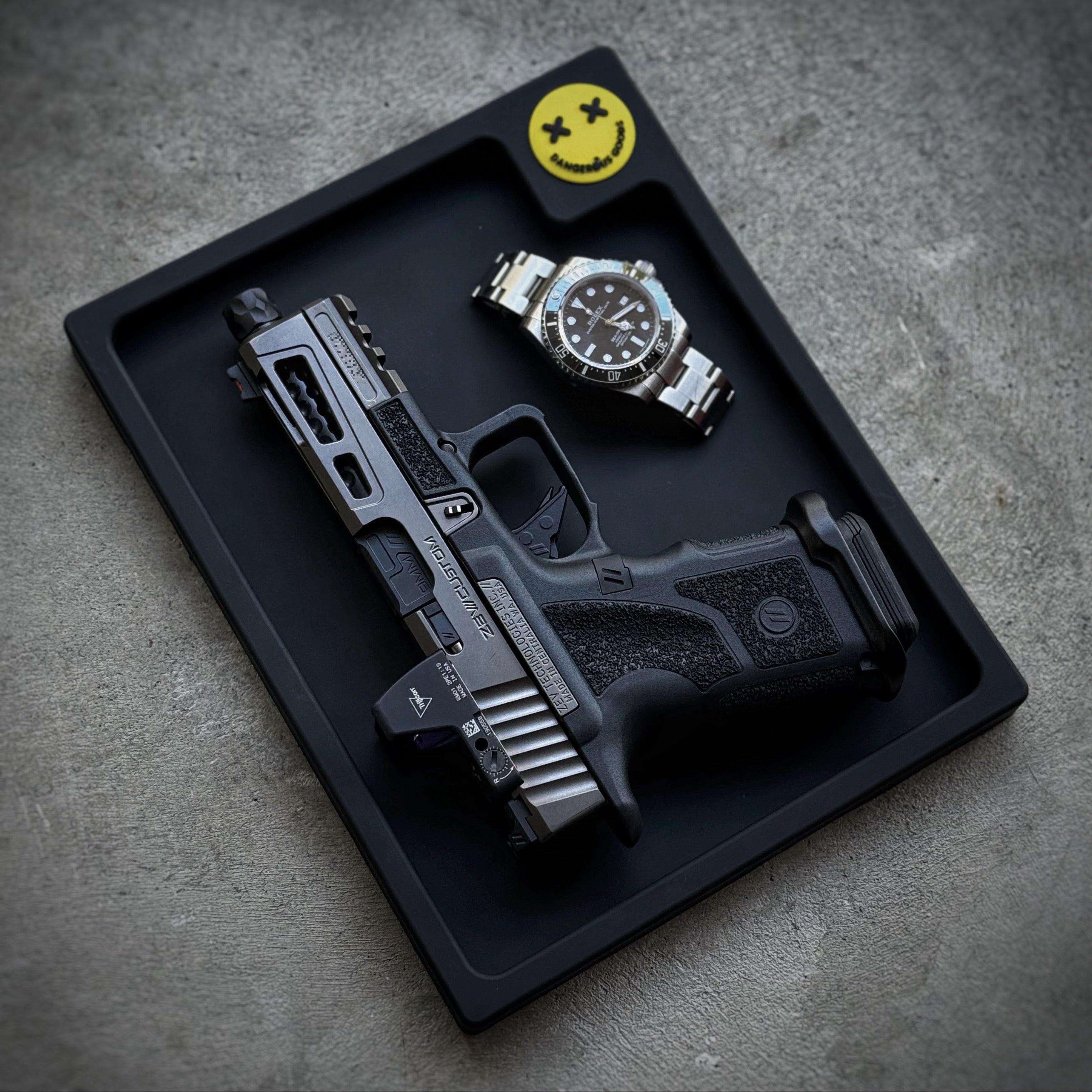 Dangerous Goods® EDC Tactitray™ Jr. - V2 Black & Yellow
