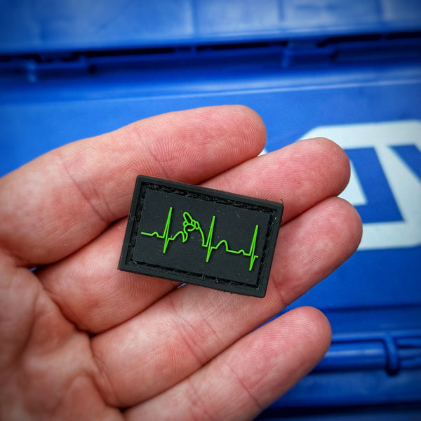 Zero Fucks Duck® EKG Middle Finger Ranger Eye Patch