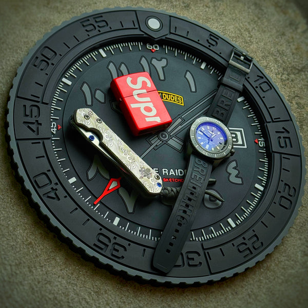 Lume Raiders™ Sketchy Dudes Arabic Dial EDC Watch Tray